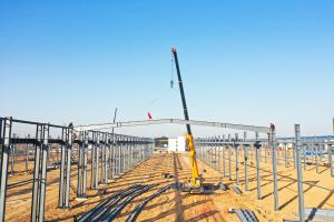 河南礦山｜智能產業園6號車間今日上梁大吉！